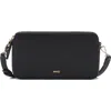 Mango Faux Leather Shoulder Bag In Black