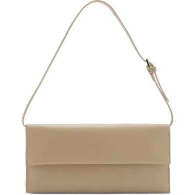 Mango Faux Leather Shoulder Bag In Brown