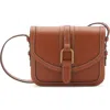 Mango Faux Leather Shoulder Bag In Brown