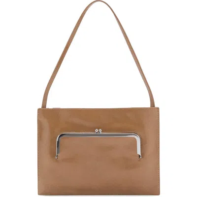 Mango Faux Leather Shoulder Bag In Brown