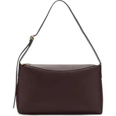 Mango Women's Zip Detail Shoulder Bag In Burgundy