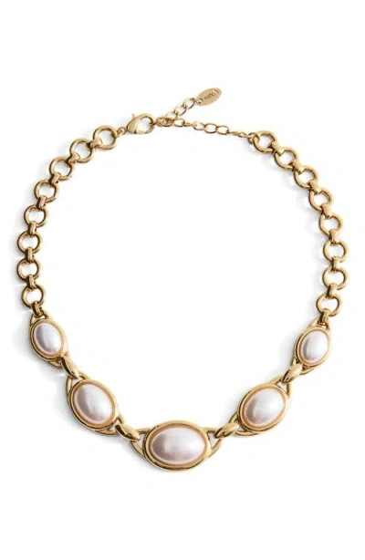 MANGO MANGO FAUX PEARL NECKLACE