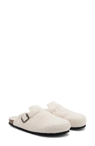 MANGO MANGO FAUX SHEARLING CLOG