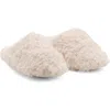 Mango Faux Shearling Slipper In White