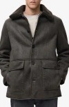 Mango Men's Faux-shearling Suede Jacket In Brown