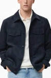 Mango Faux Suede Shirt Jacket In Multi
