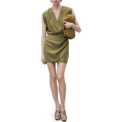 Mango Faux Wrap Minidress