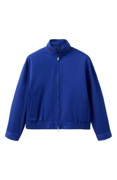 Mango Featuring Hailey Bieber Mutis Oversize Jacket In Blue
