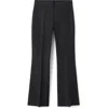 Mango Featuring Hailey Bieber Serin Stretch Cotton Pants In Black