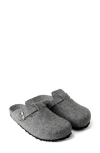 Mango Slippers Charcoal In Gray