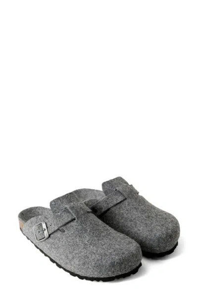 Mango Slippers Charcoal In Gray