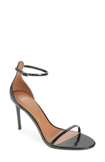 Mango Fina Ankle Strap Sandal In Black