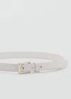 Mango Ceinture Écru - Femme - Xl -