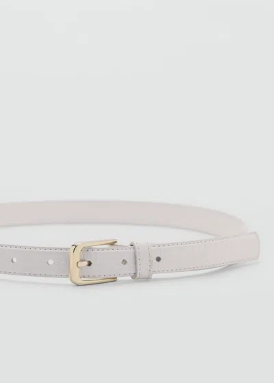 Mango Ceinture Écru - Femme - Xl -
