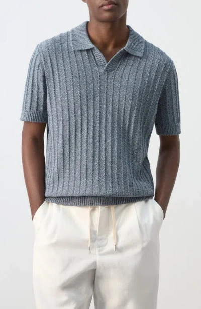 Mango Fine Knit Cotton Polo In Animal Print