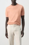 Mango Regular Fit Cotton T-shirt In Orange
