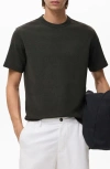 Mango Fine Knit T-shirt In Black