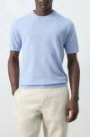 Mango Fine Knit T-shirt In Blue