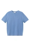 Mango Fine Knit T-shirt In Blue