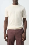 Mango Fine Knit T-shirt In White