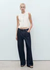 Mango Fine-knit Waistcoat With Buttons White