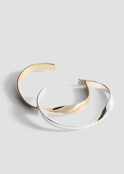 Mango Fine Rigid Bangle In Gold