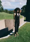 Mango Fine-knit Draped Top In Black