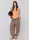 Mango Fine-knit Top In Orange