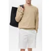 Mango Finely Knit Crewneck Sweater In Brown