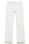 Shop Mango Fiona Mid Rise Flare Jeans In White