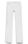Mango Fiona Mid Rise Flare Jeans In White