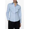 Mango Chemise In Sky Blue