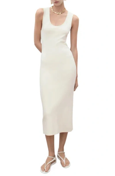 MANGO MANGO FITTED MIDI DRESS