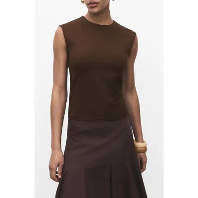 MANGO MANGO FITTED SLEEVELESS TOP