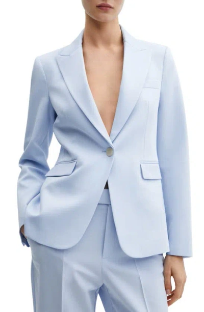Mango Women's Fitted Suit Blazer In Blue