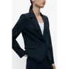 Mango Fitted Suit Jacket In Blue