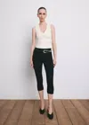 Mango Fitted V-neck Top In Ecru