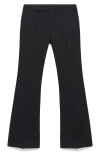 Mango Women's Mid-rise Flare Pants In Black