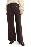 Mango Flare Leg Pants In Brown