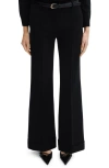 Mango Flare Pants In Black