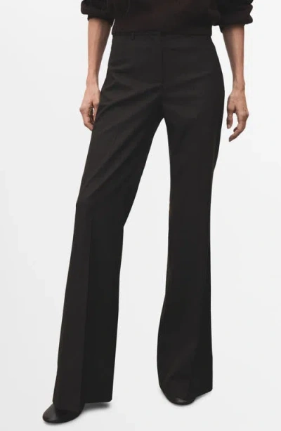 Mango Flare Pants In Brown