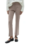 Mango Flare Pants In Medium Brown