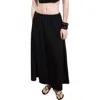 Mango Flared Cotton Midi Skirt In Black