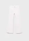 Mango Kids' Flared Jeans White