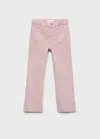 Mango Flared Jeans With Studs Light/pastel Purple In Pink
