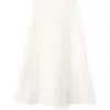 Mango Flared Knit Skirt In White