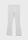 Mango Flared Leggings Medium Heather Grey In Gray