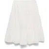 Mango Flared Midi Skirt In Neutral
