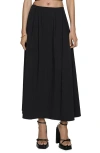 Mango Women's Long Flared Skirt In Black