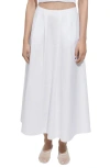 Mango Women's Long Flared Skirt In White